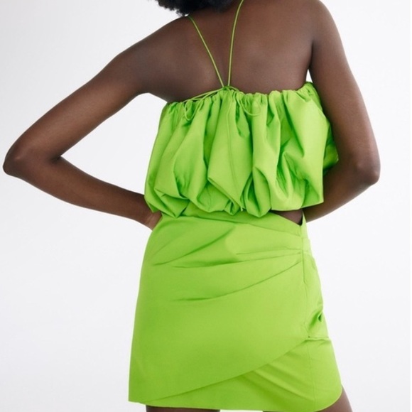 Zara Lime Green Top | Pre loved | Perfect condition - Picture 3 of 6